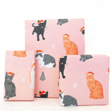 Holiday Kitten Wrapping Paper Sheet (pack of 5)