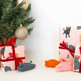 Holiday Kitten Wrapping Paper Sheet (pack of 5)