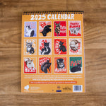Back cover of 2025 cat calendar