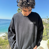 black embroidered sweatshirt