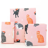 Holiday Kitten Wrapping Paper Sheet (pack of 5)