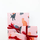 Holiday Kitten Wrapping Paper Sheet (pack of 5)