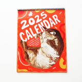 2025 cat calendar on white background